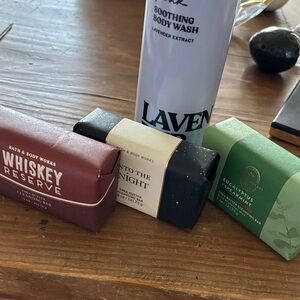 Bath & Body Works Lavender Body Wash and Soap Trio